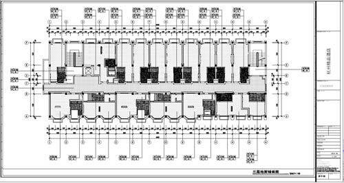 杭州精品酒店室內(nèi)裝飾工程深化設(shè)計(jì)三層地面鋪裝圖