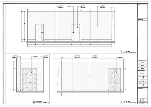 商場深化設(shè)計(jì)施工圖一層立面圖21-23