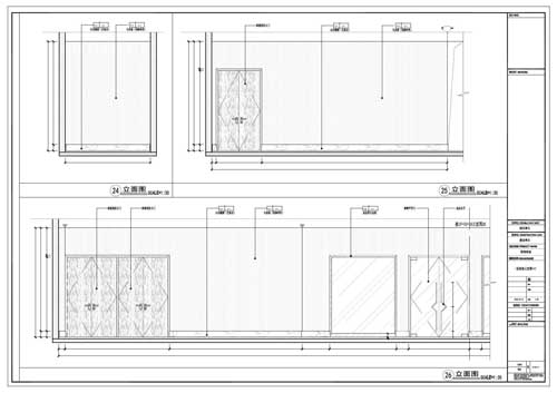 商場深化設(shè)計(jì)施工圖一層立面圖25-26