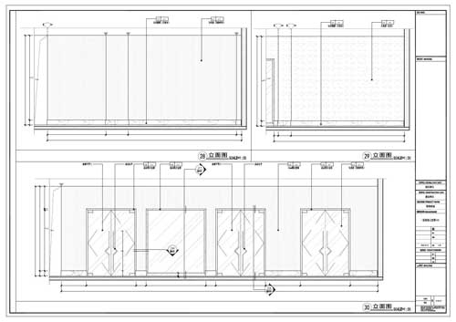 商場深化設(shè)計(jì)施工圖一層立面圖28-30