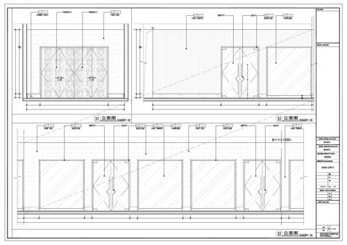 商場深化設(shè)計(jì)施工圖一層立面圖31-32