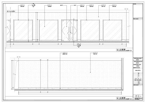 商場深化設(shè)計(jì)施工圖一層立面圖34-35