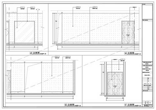 商場深化設(shè)計(jì)施工圖一層立面圖49-51