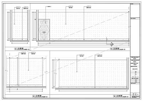 商場深化設(shè)計(jì)施工圖一層立面圖52-54