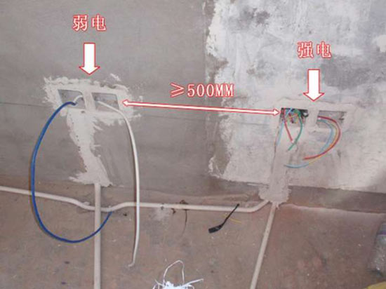 強電與弱電安全間距效果圖