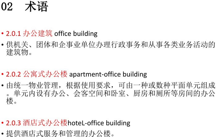 辦公建筑設(shè)計(jì)規(guī)范術(shù)語(yǔ)解讀圖